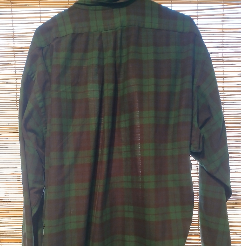 Ralph Lauren Big Shirt, Glen Plaid Blue Green